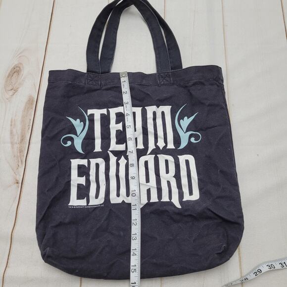 Team Edward Twilight Black Tote Bag - Picture 3 of 7